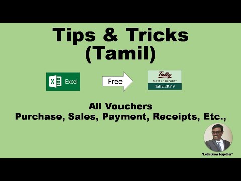 EXCEL TO TALLY (Free tools)