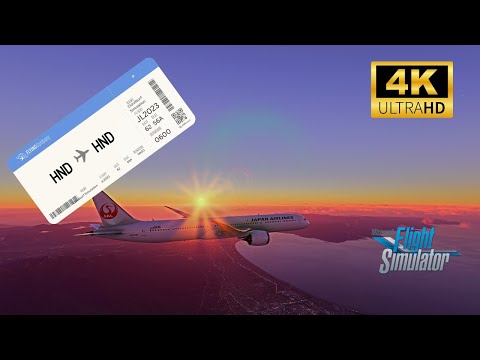 Microsoft Flightsimulator 2020 // Ultra realistic // New Year // JAL first sunrise 2023 // 4K