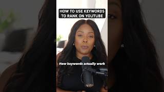 How to use KEYWORDS to RANK on YouTube 📈 #youtubetips #youtubestrategy #keywordresearch