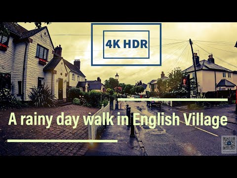 Beautiful English Village in Rain : Kent [4K HDR], under 1 hr from London central|| Trawellbeings