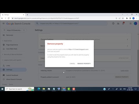 How to Remove website from Google Search Console Blogger WordPress Website Delete Site Property