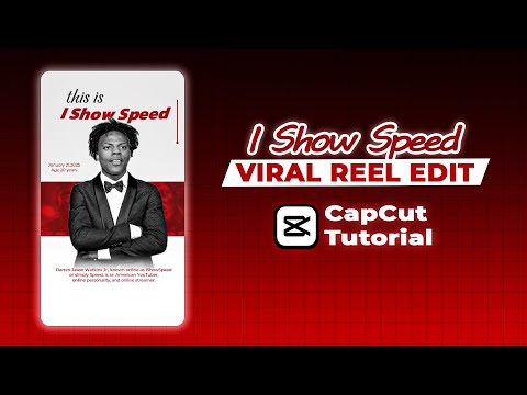 I show speed instagram reel edit in CapCut #capcuttutorial #ishowspeed