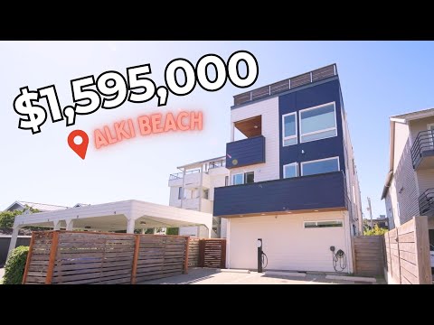 $1,595,000 Alki Beach Luxury Home Tour | West Seattle Real Estate