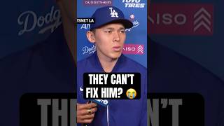 the dodgers can’t even fix this kid..