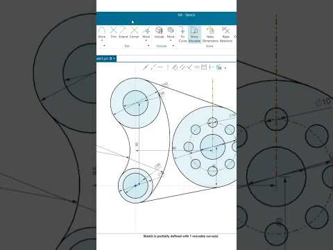 NX SKETCH TUTORIAL | Siemens NX Sketch Basics & Nx sketch Constraints #siemensnx  #nxcad  #ugnx