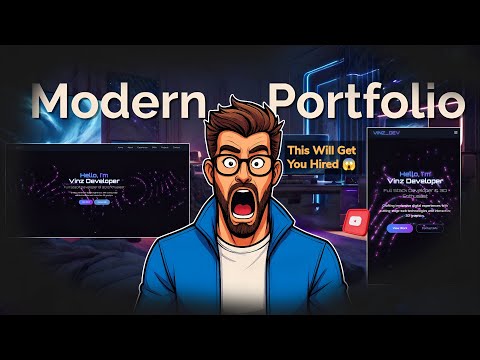 Futuristic Portfolio Website 2025 🔥 | HTML CSS JS + GSAP + Tailwind + Dark Mode