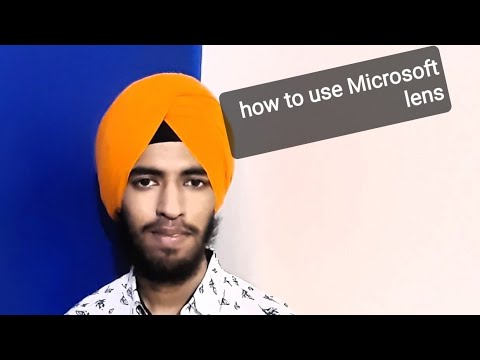 How to scan documents with Microsoft office lens(fully accessible app)