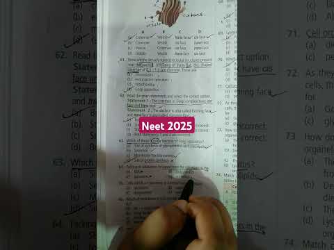 Cell the unit of life//Biology Question//NEET 2025 #neet #neetbiology #neet2025
