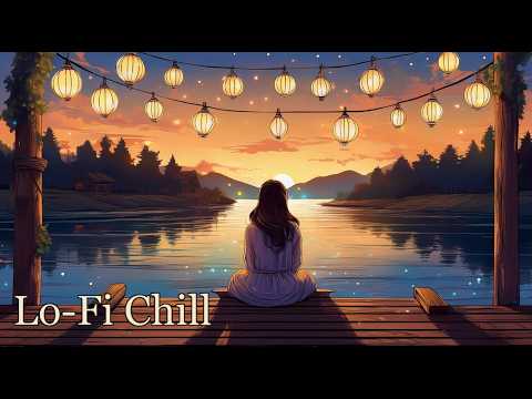 Just You, the Lanterns, and Gentle Music 🌙🎶 | Midnight Lo-Fi by the Lake