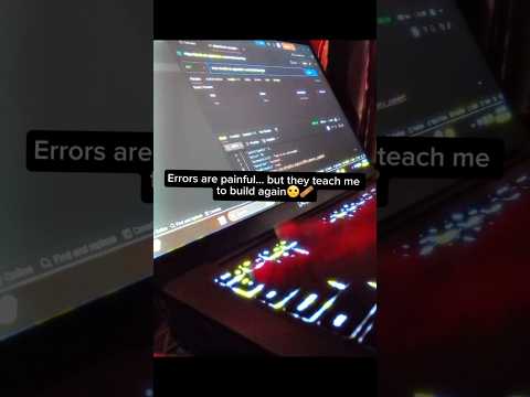 Errors😏 but Motivated😁.... #coding #programming #webdevelopment #webdesign #shorts #shortsviral #dev