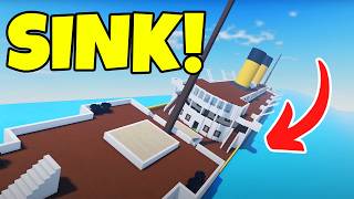 Surviving THE MOST Realistic Cargo Ship Sinking In Roblox!