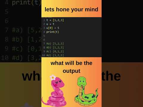 What will be the output 🤔 comment urs #python #quiz #learnIT