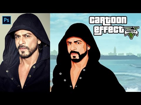 Cartoon Effect v2 Photoshop Tutorial | Portrait into Easy Vector Cartoon for beginners | Photo Edit
