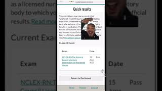 my NCLEX results quick results. how to cheat on Pearson Vue