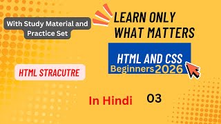 HTML and CSS Master Class in Hindi 2026 | 01