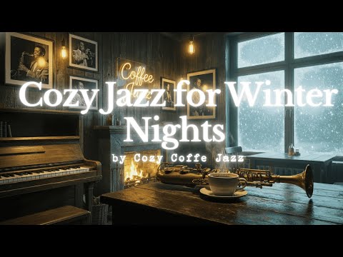 ☕ COZY JAZZ FOR WINTER NIGHTS | Coffee Jazz 🎷 Rainy Night Ambience