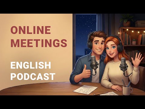 English podcast for learning | Online Meetings | English Listening Practice