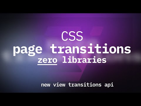 CSS Page Transitions Were Never THIS Easy