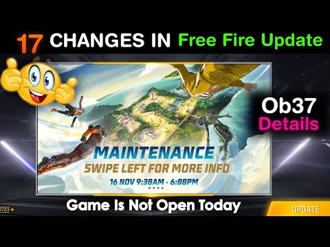 Ob37 Update Full Details | today update | Why game is close | free fire new update 2022 |New Changes