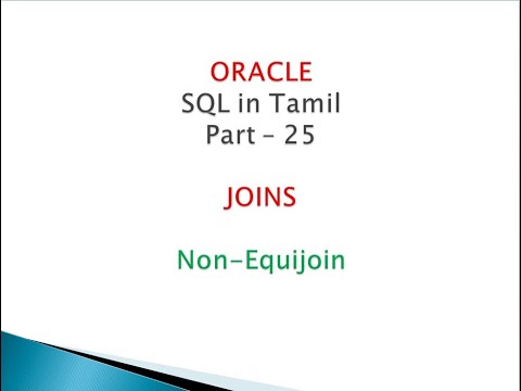 25 Non Equijoin - Joins - Oracle SQL