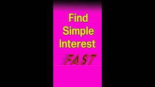 Find Amount of Simple Interest #shorts #simpleinterest #simpleinterestmaths #mathshelp #mathhelp