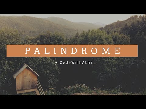 Palindrome Java Program Tutorial | CodeWithAbhi |