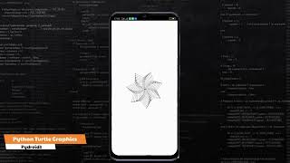 Gambar Desain Cantik Menggunakan Python Turtle Graphics Dengan Aplikasi Pydroid 3