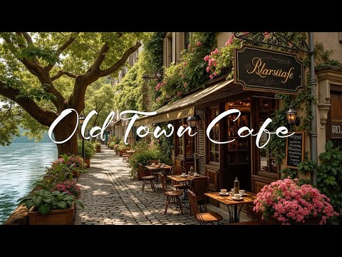 Scenic Waterside Vintage Coffee Shop Relax Jazz Cafe Ambience Soundscape for Calm