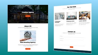 How To Make Responsive Website real-estate website design using only html css. #webdesign