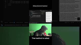 What is sibling selectors in css #css #coding #webdevelopment #programming #codingtips #studywithme