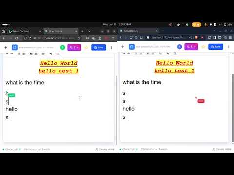 Real Time Collaborative Document Editor using Websocket in React + Python(Fastapi)