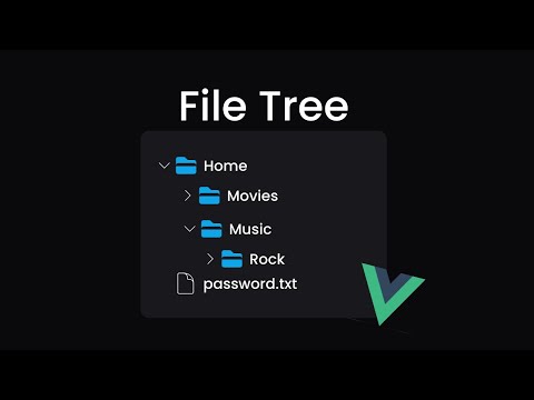 Create this File Tree UI in Vue