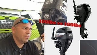 25hp Mercury Outboard - Live Review and comparison.