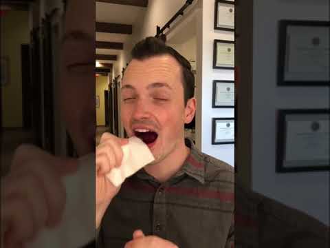 Polygrip denture glue part 2! #dentures #dentist #fortworth #glue