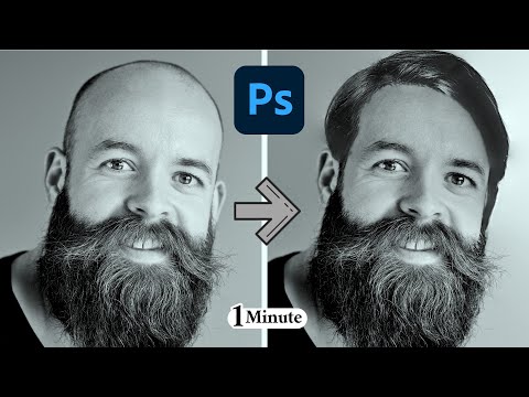 Easy way to grow hair in Photoshop - in 1 minute