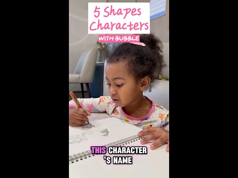 5 basic shapes characters with Bubble | Do Art with Bubble