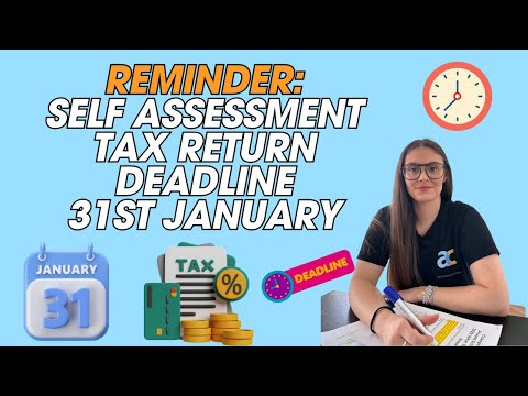 Reminder: Self Assessment Tax Return Deadline 31st Jan 2025