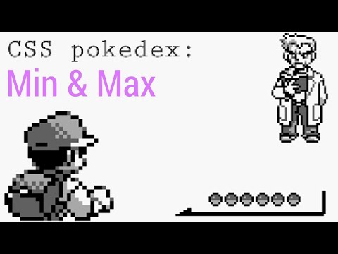 Min & Max - CSS Pokedex