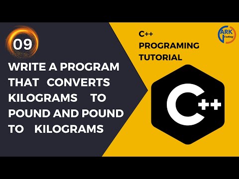 C++ Program To Convert Kilogram To Pound And Vice Virsa ||How To Convert KG To Pound And Pound To KG