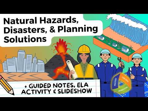 Natural Hazards & Disasters for Kids! Tsunamis, Earthquakes, & Volcanoes | NGSS 4-ESS3-2 🌋🌊👷