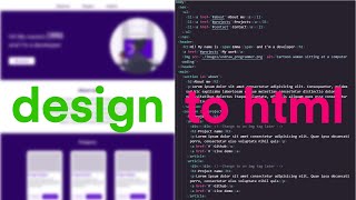 Converting a design to semantic html - part 1