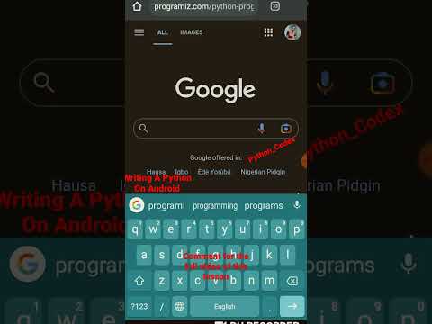 Writing A Python Script With Android #coderslife #science #code #coder #python #coderlife #computer