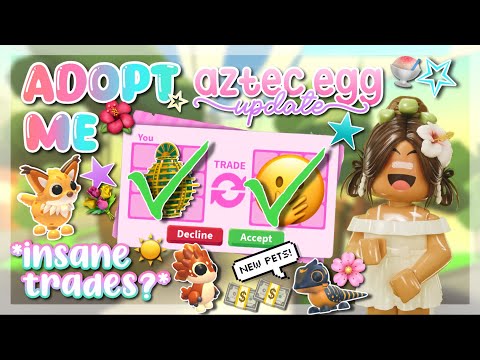 AZTEC EGG UPDATE IN ADOPT ME!! *I GOT OVERPAYS!?* 🌴🐳💖 // @milaofcc 