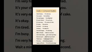 Upgrade Your English Instantly | Basic vs Advanced Phrases You Must Know! 💯✨