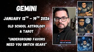 Gemini "Underground Favors Need You To Switch Gears" January 12th - 19th 2026 Astrology & Tarot