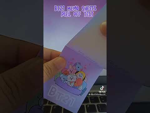 BT21 Memo pads Available in all 7 chars MANG, KOYA, TATA, RJ, SHOOKY, CHIMMY, & COOKY 🥰 💜 #memopad
