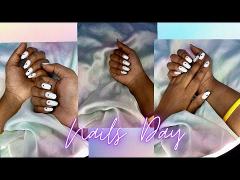 VLOG💫:WATCH HOW I DO MY NAILS AT HOME|#foryou