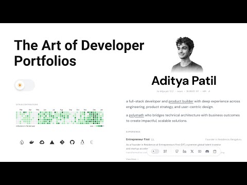 Building a Developer Portfolio - My Practical Tips and Journey (While I Travel)