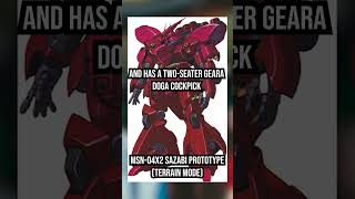 MSN 04X2 Sazabi Prototype Terrain Mode #gundam #moongundam #sazabi #char #charaznable #redcomet #msg