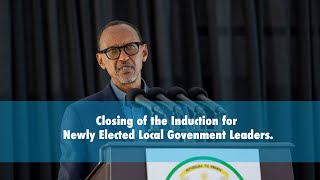 Closing of the Induction for Newly Elected Local Govenment Leaders.